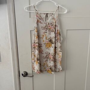 Floral Print Women's Tank Top